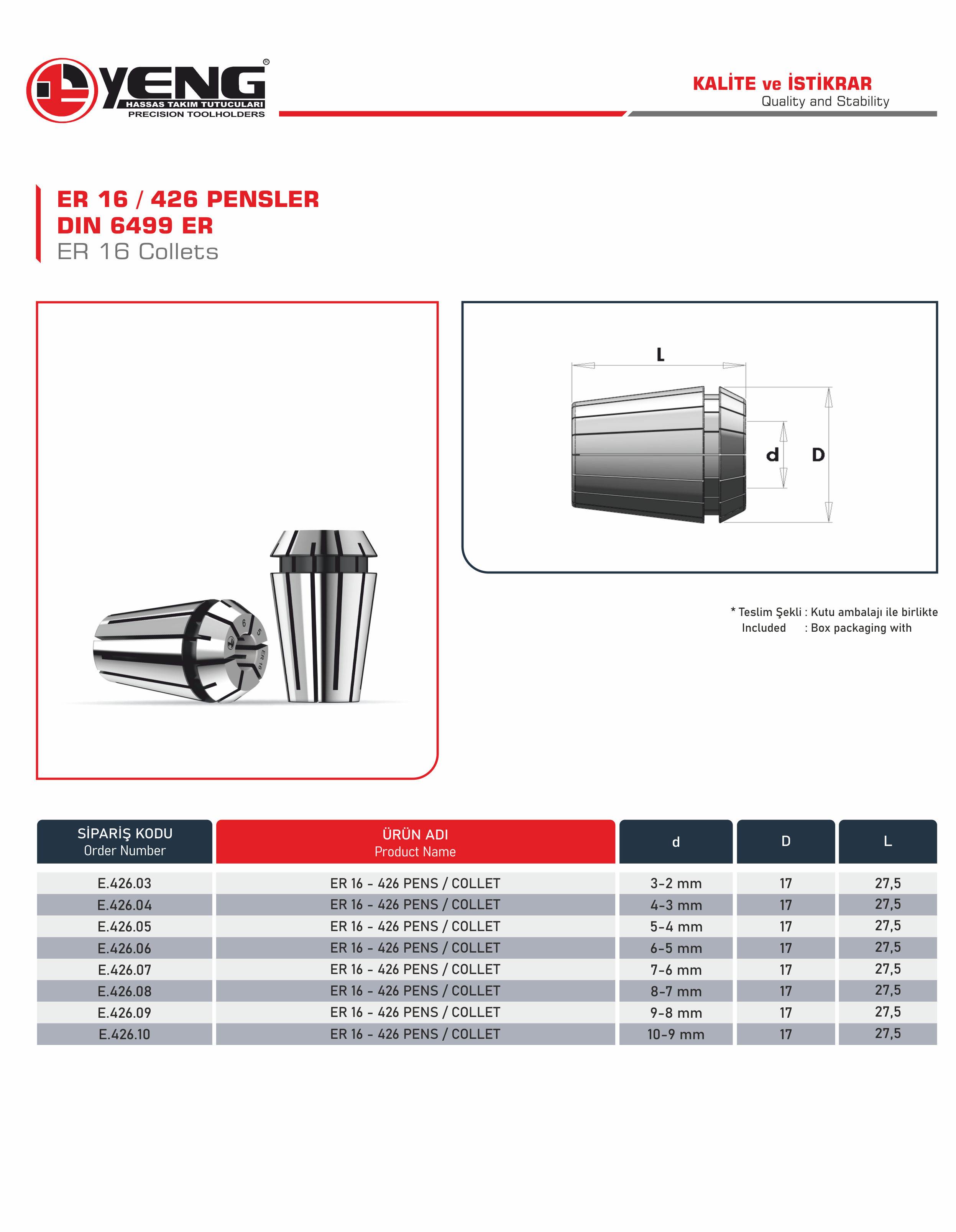 ER 16 - 426 Pensler / DIN 6499 ER